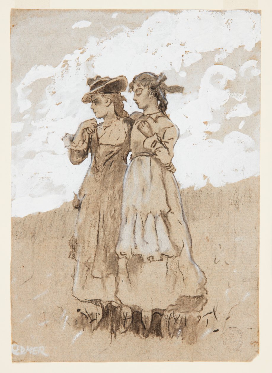 Kaksi nuorta tyttöä tekijältä Winslow Homer