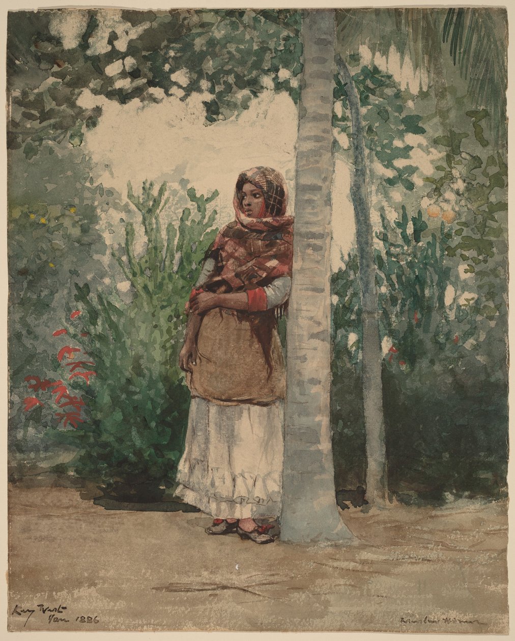 Palmu puun alla tekijältä Winslow Homer