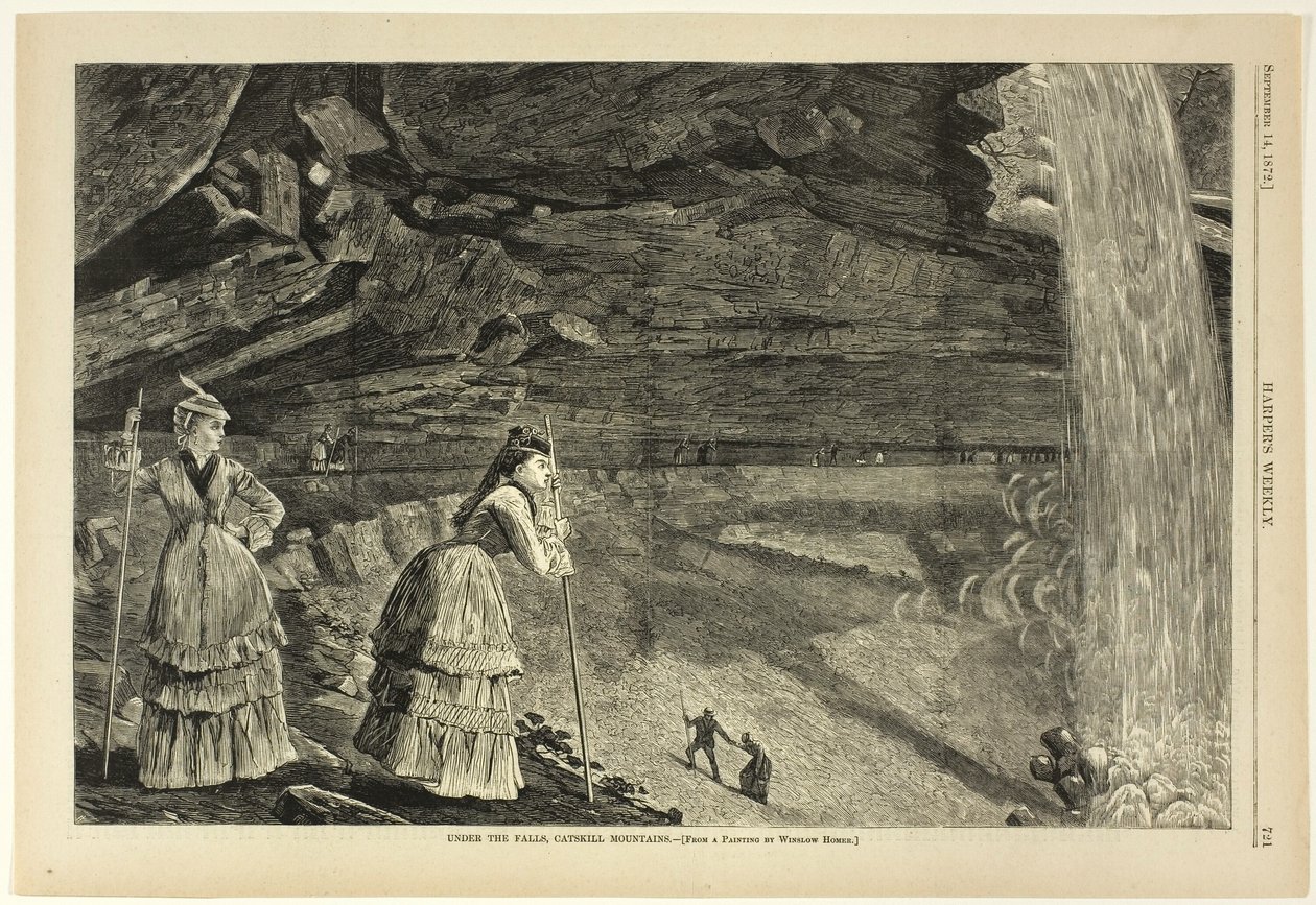 Putousten alla, Catskill Mountains (Catskill Mountains) tekijältä Winslow Homer