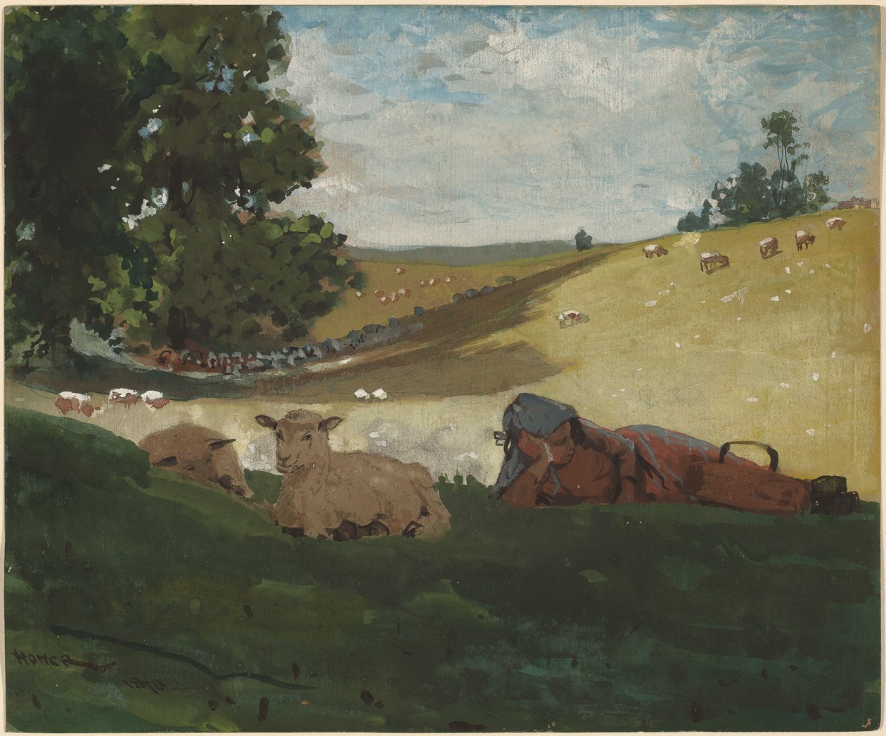 Lämmin iltapäivä tekijältä Winslow Homer