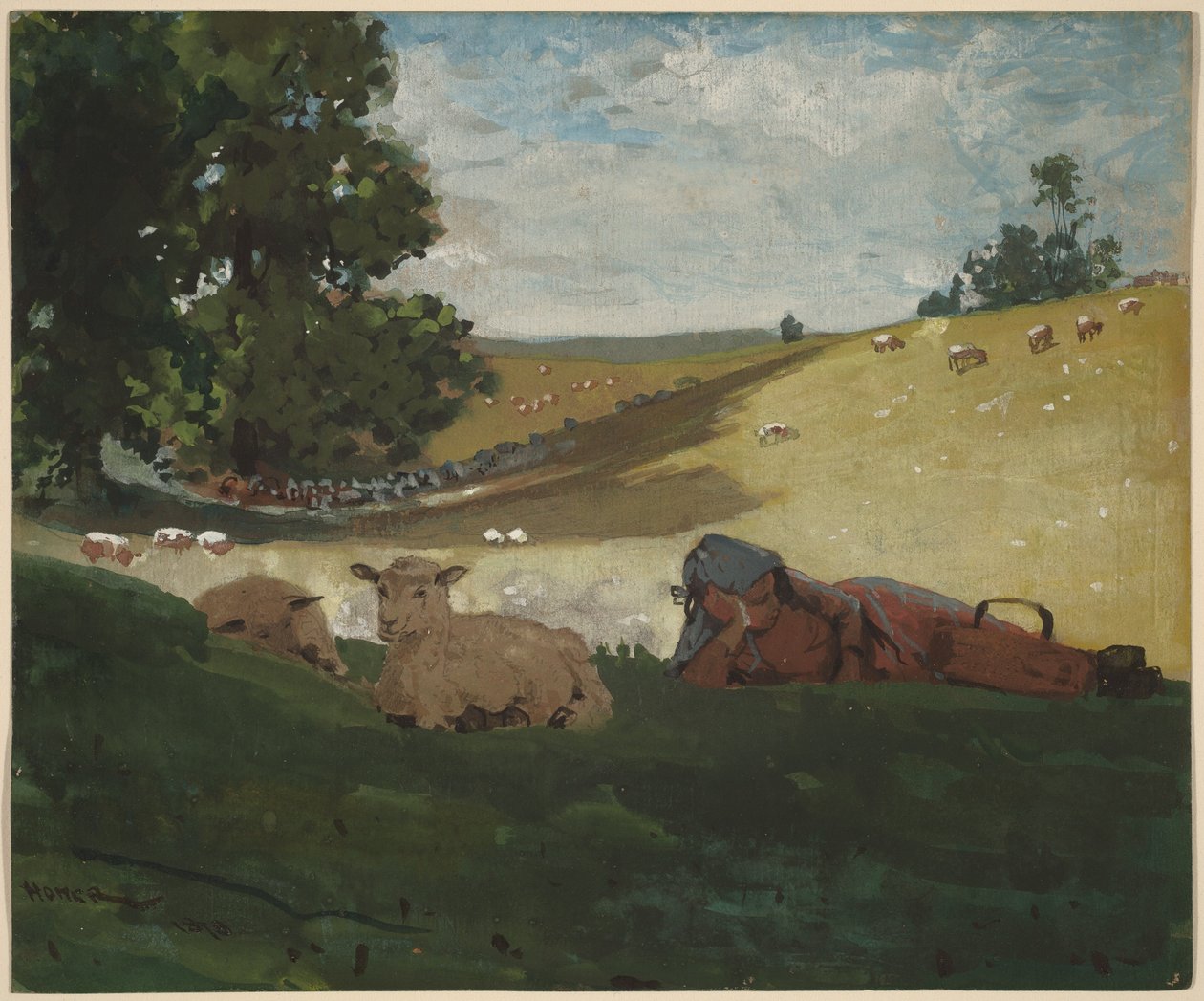 Lämmin iltapäivä tekijältä Winslow Homer