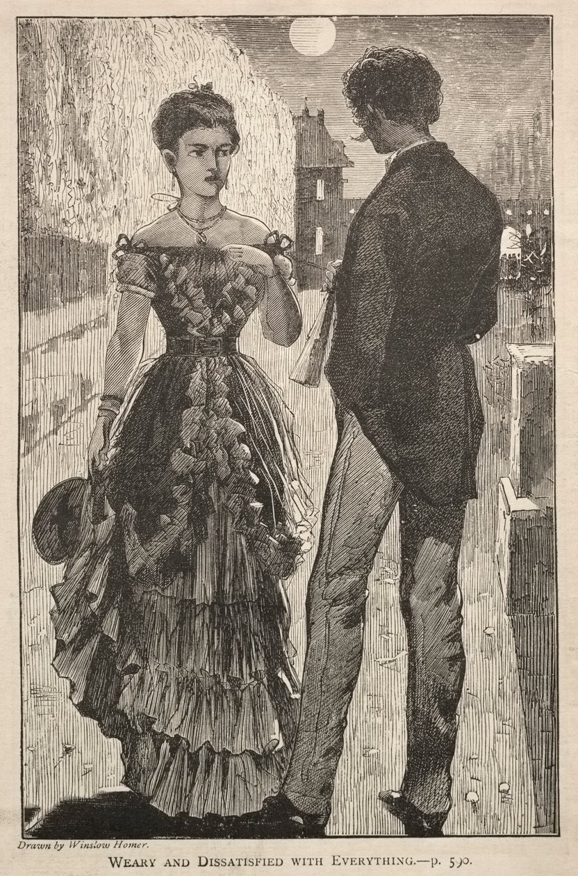 Väsynyt ja tyytymätön kaikkeen, 1869. tekijältä Winslow Homer