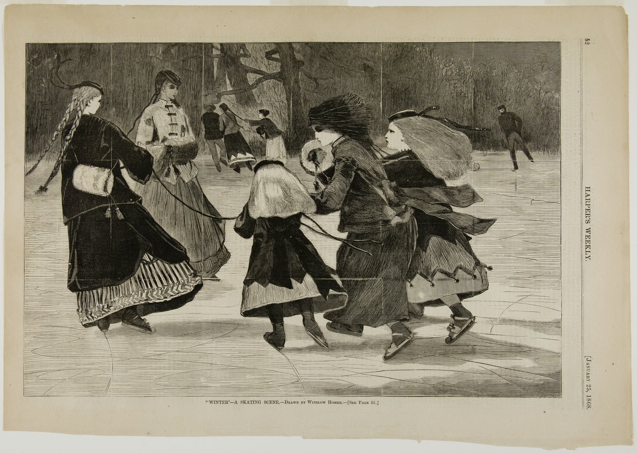 "Talvi" - Luistelukohtaus tekijältä Winslow Homer