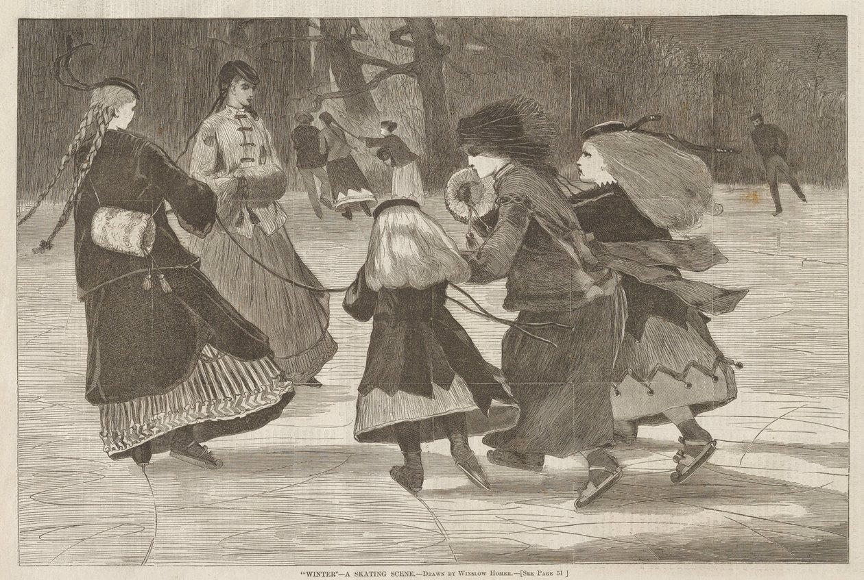 Talvi – Luistelukohtaus tekijältä Winslow Homer