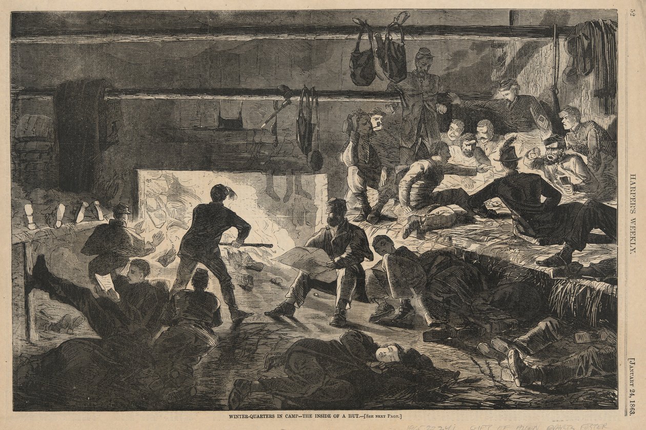 Talvikorttelin leirillä tekijältä Winslow Homer