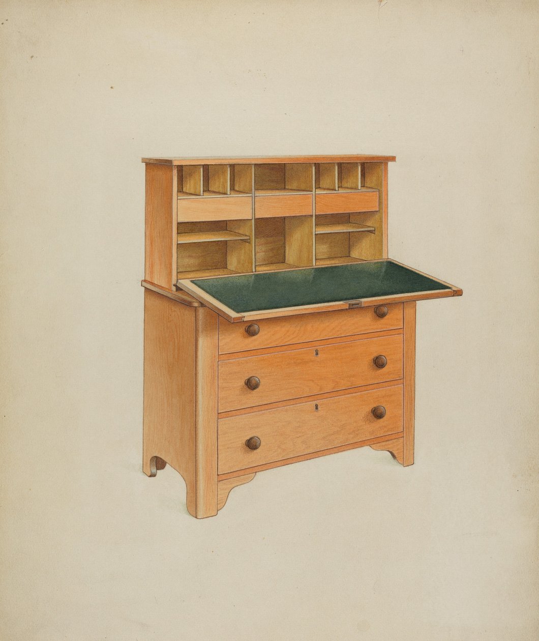 Työpöytä, c. 1937. tekijältä Winslow Rich