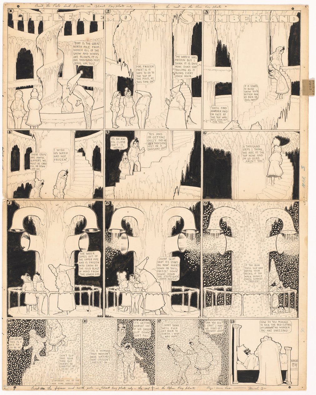 Pikku Nemo Slumberlandissa: Kiipeily suurelle pohjoisnavalle tekijältä Winsor McCay