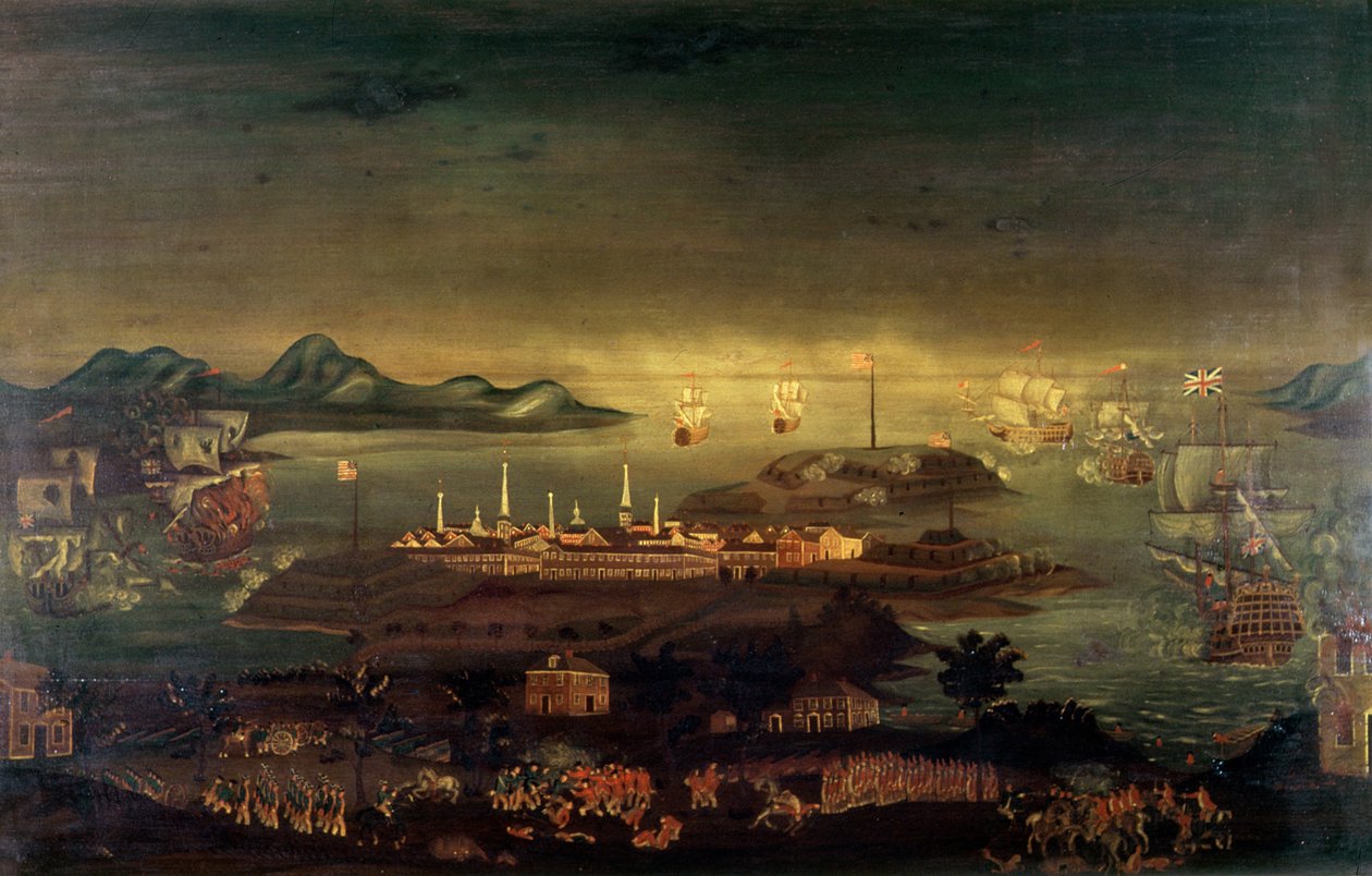 Bunker Hillin taistelu, 17. kesäkuuta 1775 (öljy) tekijältä Winthrop Chandler