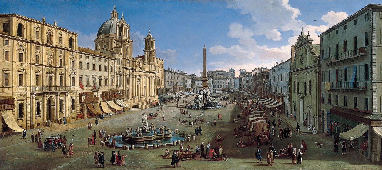 Piazza Navona Roomassa, 1699 tekijältä Wittel