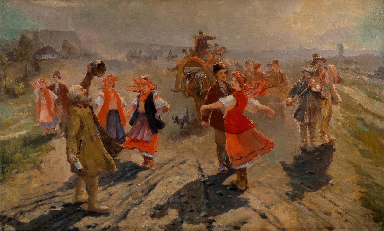 Brautzug in der Nähe von Orel tekijältä Wladimir Jegorowitsch Makowski