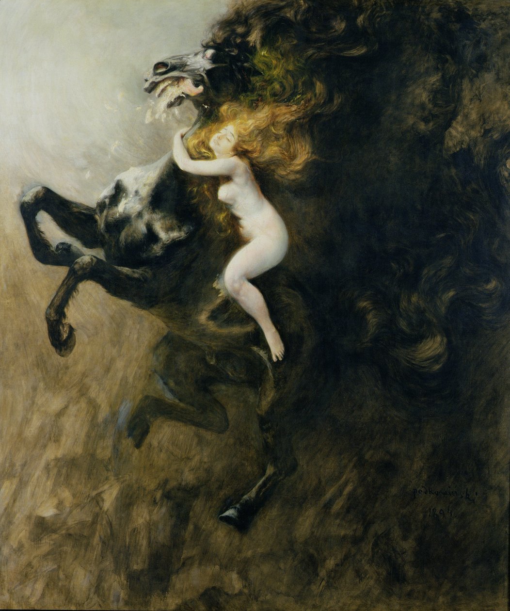 Frenzy of Elations tai Frenzy of Dreams, 1894 tekijältä Wladyslaw Podkowinski