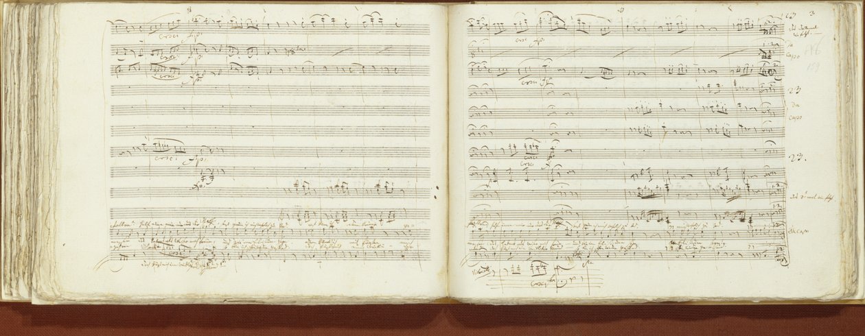 Nimikirjoitus kappaleesta "The Magic Flute" tekijältä Wolfgang Amadeus Mozart