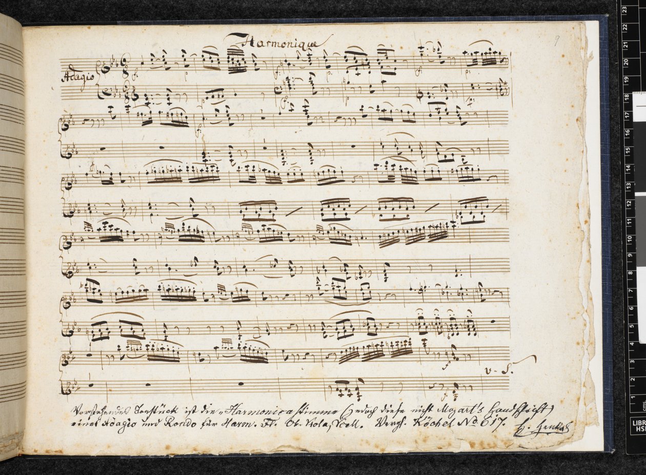 Adagio i rondó en do menor/major per a harmònica, flauta, oboè, viola i violoncel·lofinès tekijältä Wolfgang Amadeus Mozart