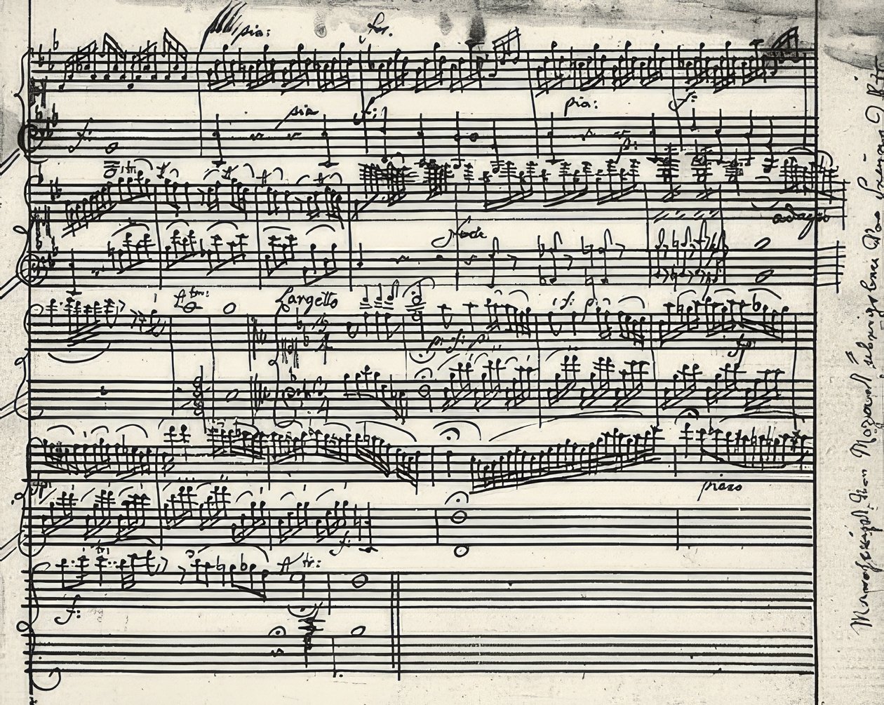 Musiikki nimikirjoitus tekijältä Wolfgang Amadeus Mozart