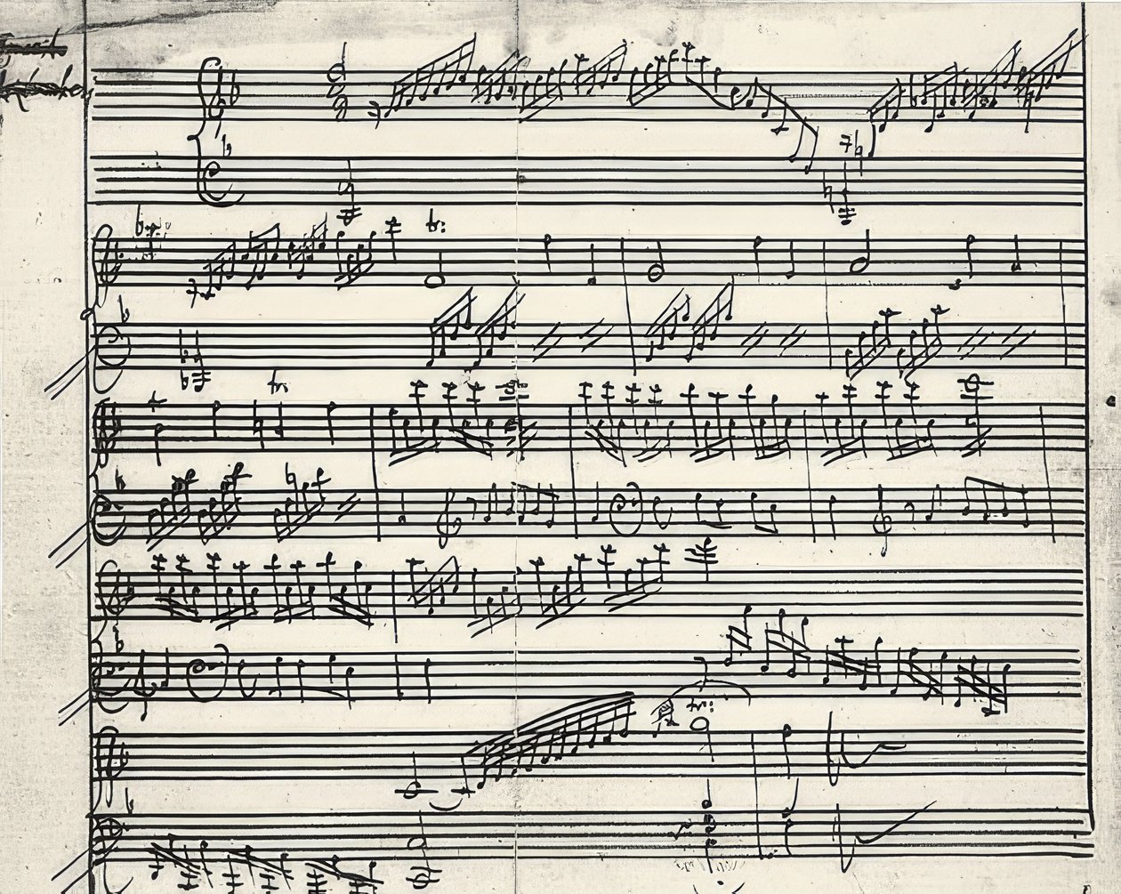 Musiikki nimikirjoitus tekijältä Wolfgang Amadeus Mozart