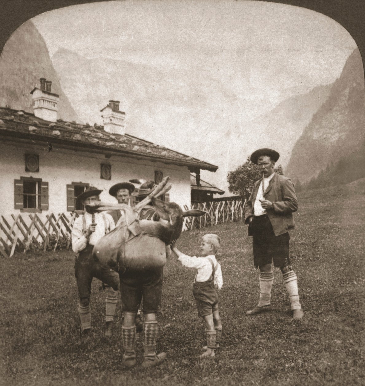 Baijerin vuorikiipeilijät, Saksa, 1898. tekijältä Works and Sun Sculpture Studios