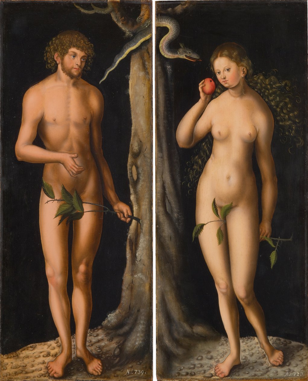 Der Sündenfall tekijältä workshop of Lucas Cranach the Elder