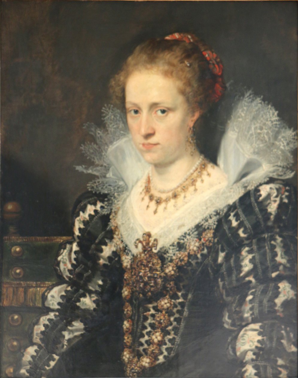 Jacqueline van Caestren muotokuva, Jean Charles de Cordesin puoliso tekijältä Workshop of Peter Paul Rubens