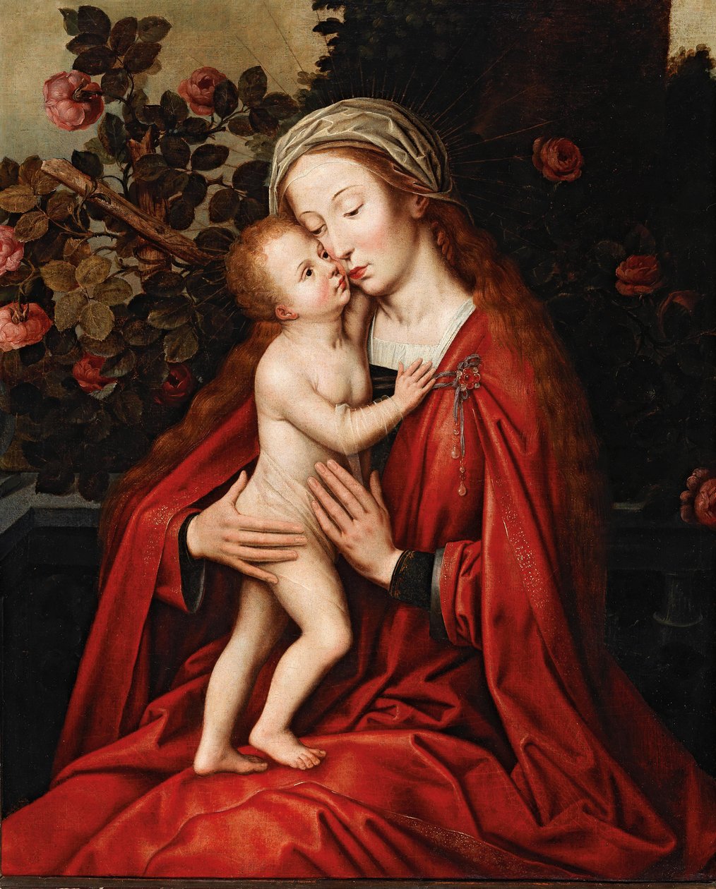 Madonna ja lapsi tekijältä Workshop of Ambrosius Benson