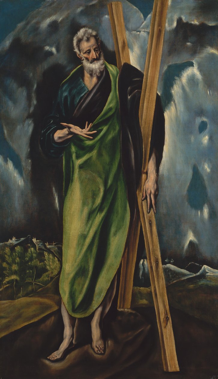 Pyhä Andreas, n. 1610. tekijältä Workshop of El Greco