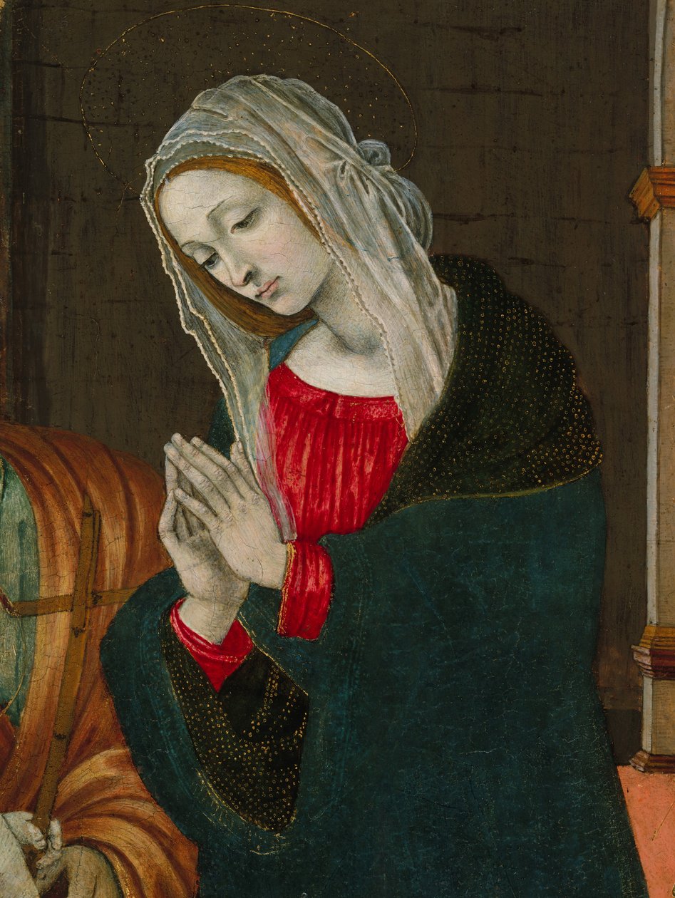 Syntymän neitsyt, luultavasti n. 1500. tekijältä Workshop of Filippino Lippi