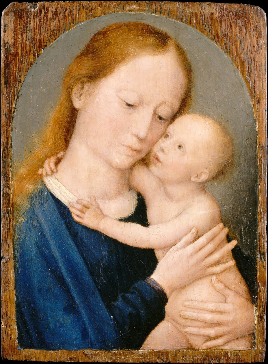 Neitsyt ja lapsi, 1490-1523. tekijältä Workshop of Gerard David