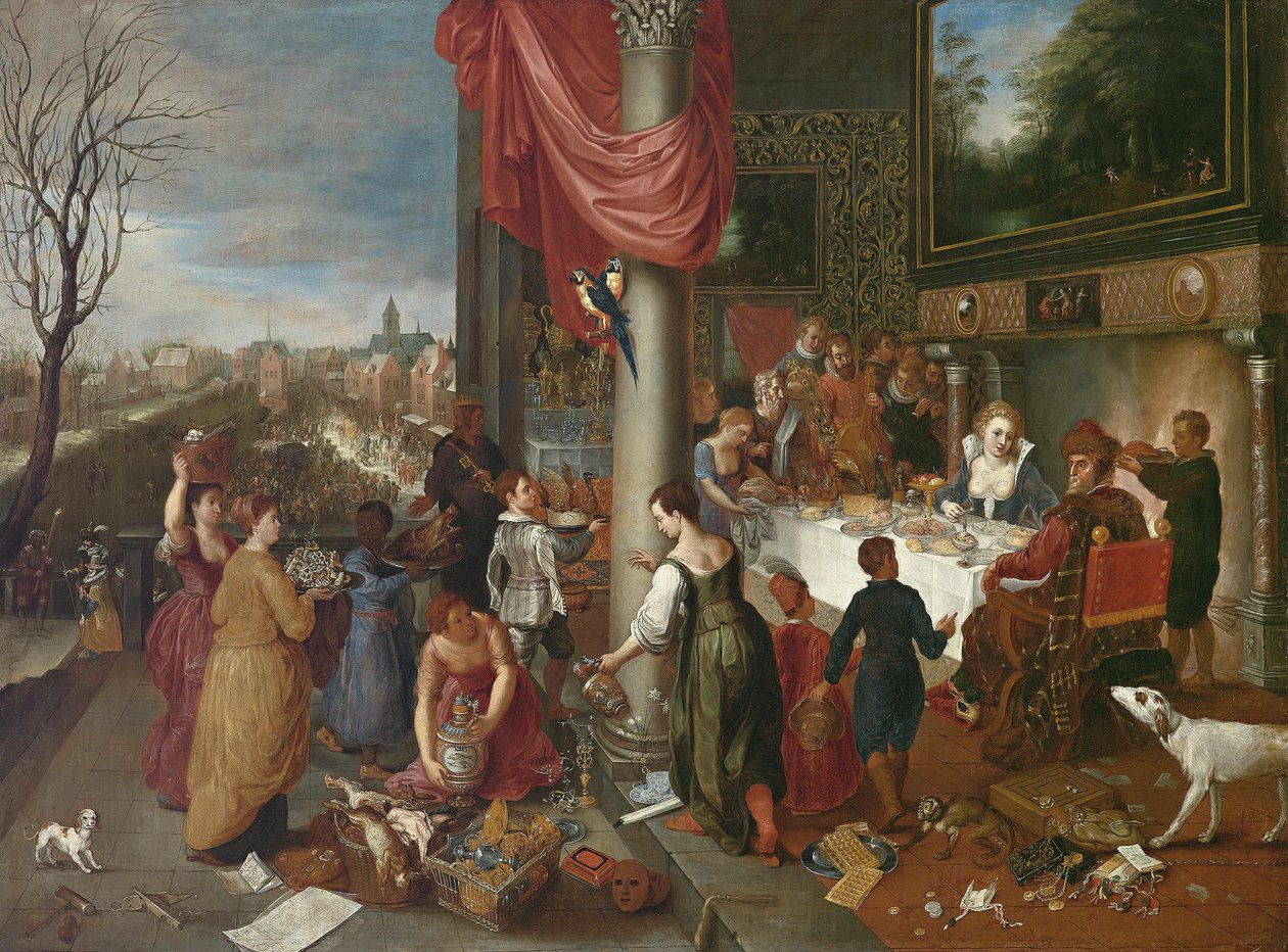 Talven allegoria tekijältä Workshop of Jan Brueghel the Elder