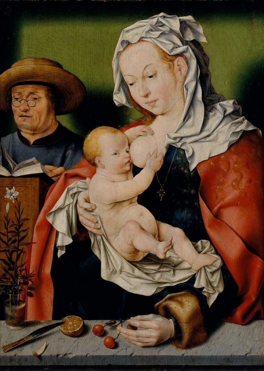 Pyhä perhe, n. 1515. tekijältä Workshop of Joos van Cleve