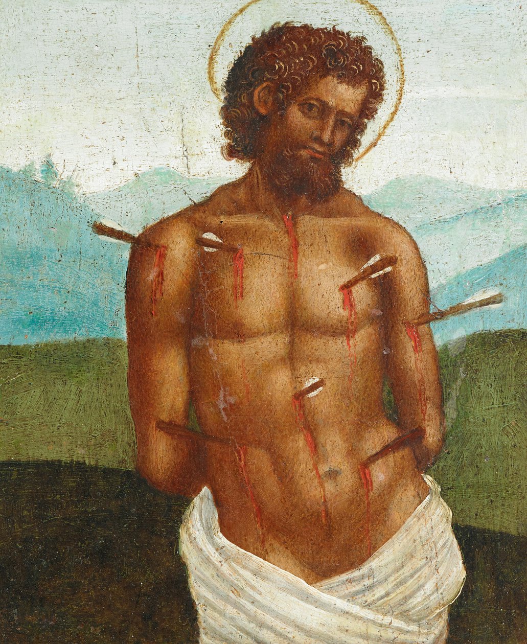 Luca Signorelli (työpaja) Saint Sebastian tekijältä Workshop of Luca Signorelli