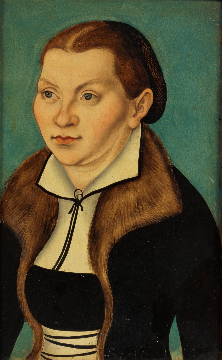 Diptyykki, jossa on Lutherin ja hänen vaimonsa muotokuvat tekijältä workshop of Lucas Cranach the Elder