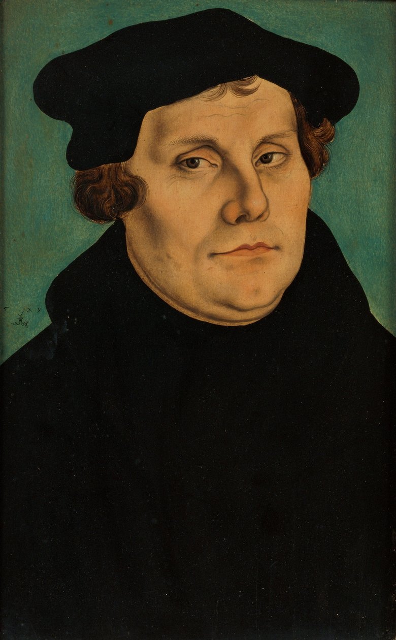 Diptyykki, jossa on Lutherin ja hänen vaimonsa muotokuvat tekijältä workshop of Lucas Cranach the Elder