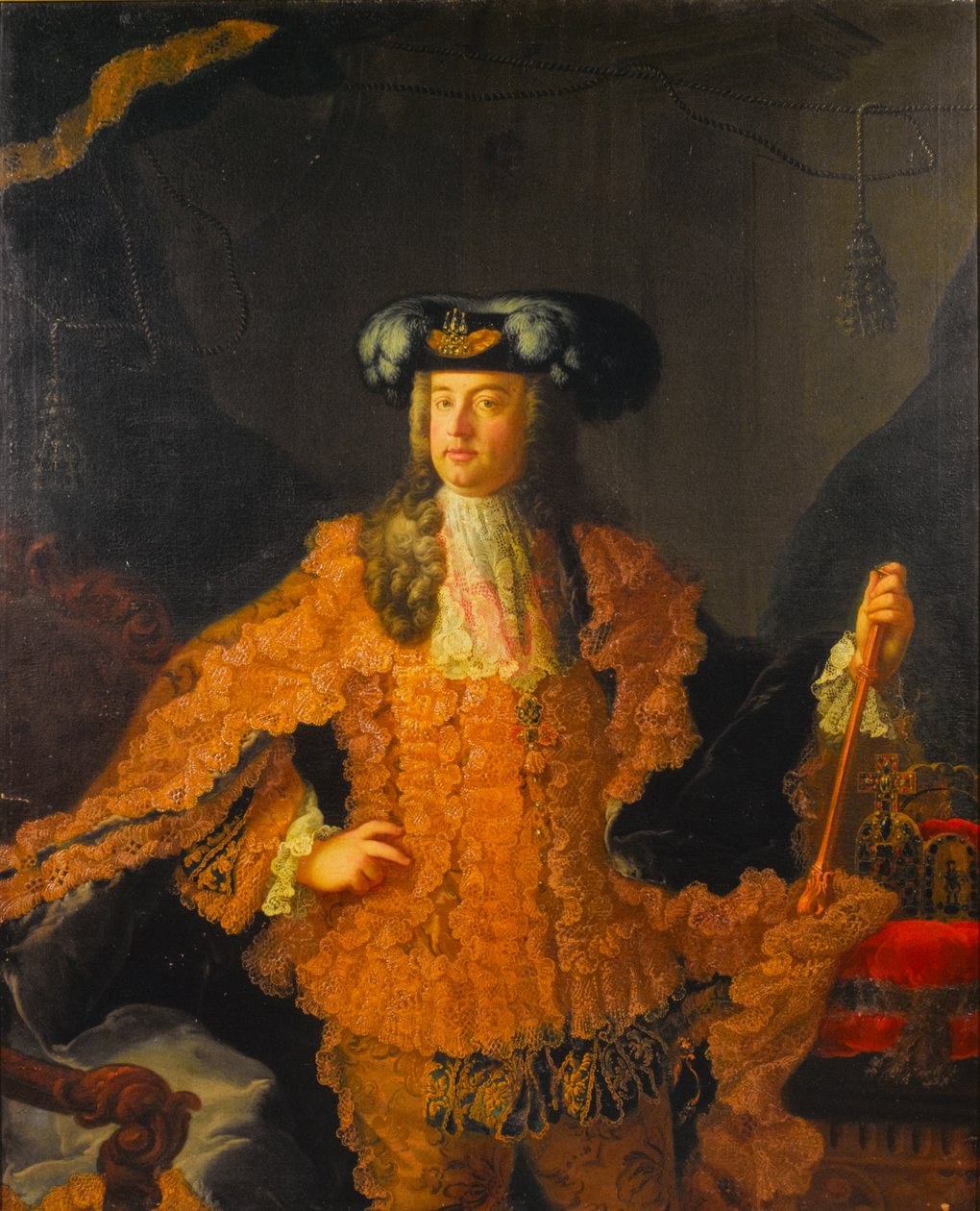Frans I:n muotokuva (1708-1765) tekijältä Workshop of Martin van Meytens