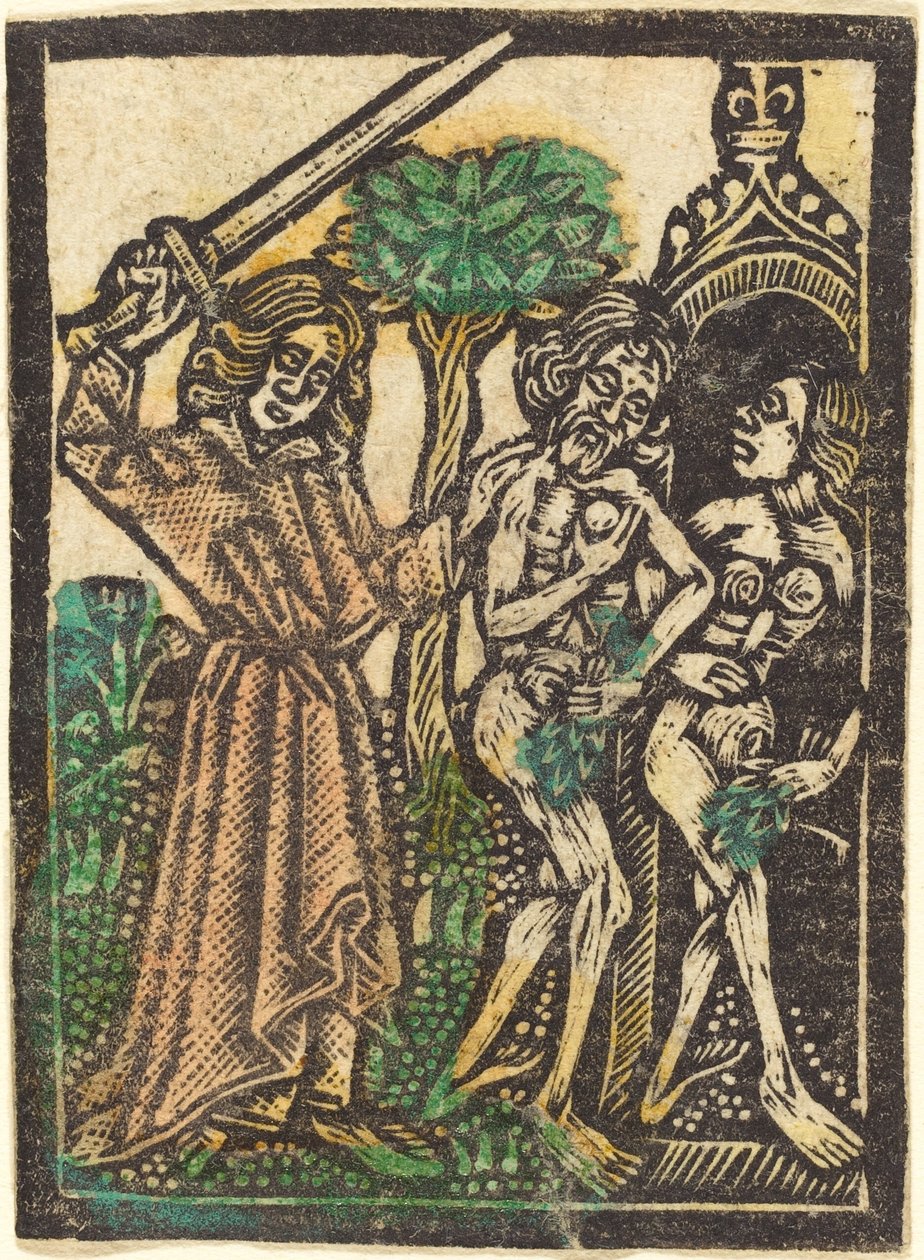 Karkottaminen Eedenin puutarhasta tekijältä Workshop of Master of the Aachen Madonna