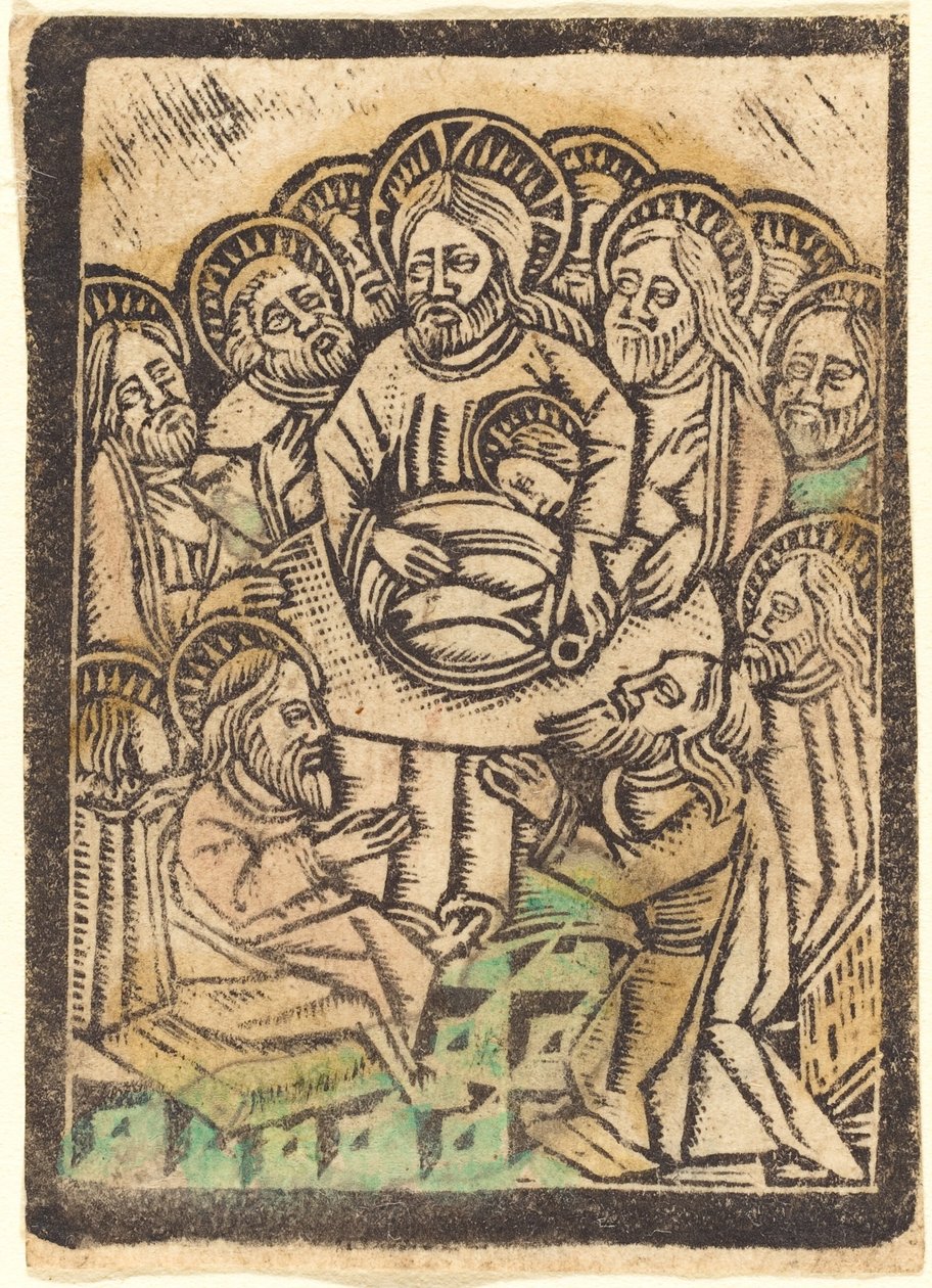 Viimeinen ehtoollinen tekijältä Workshop of Master of the Aachen Madonna