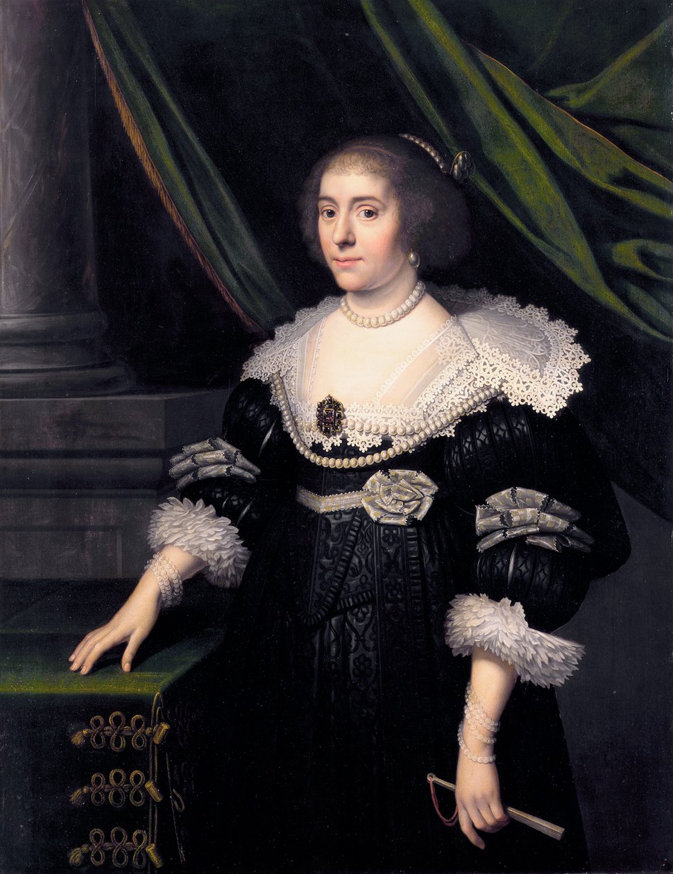 Solmsin prinsessa Amalia, Orangein Frederick Henryn vaimo tekijältä Workshop of Michiel van Mierevelt