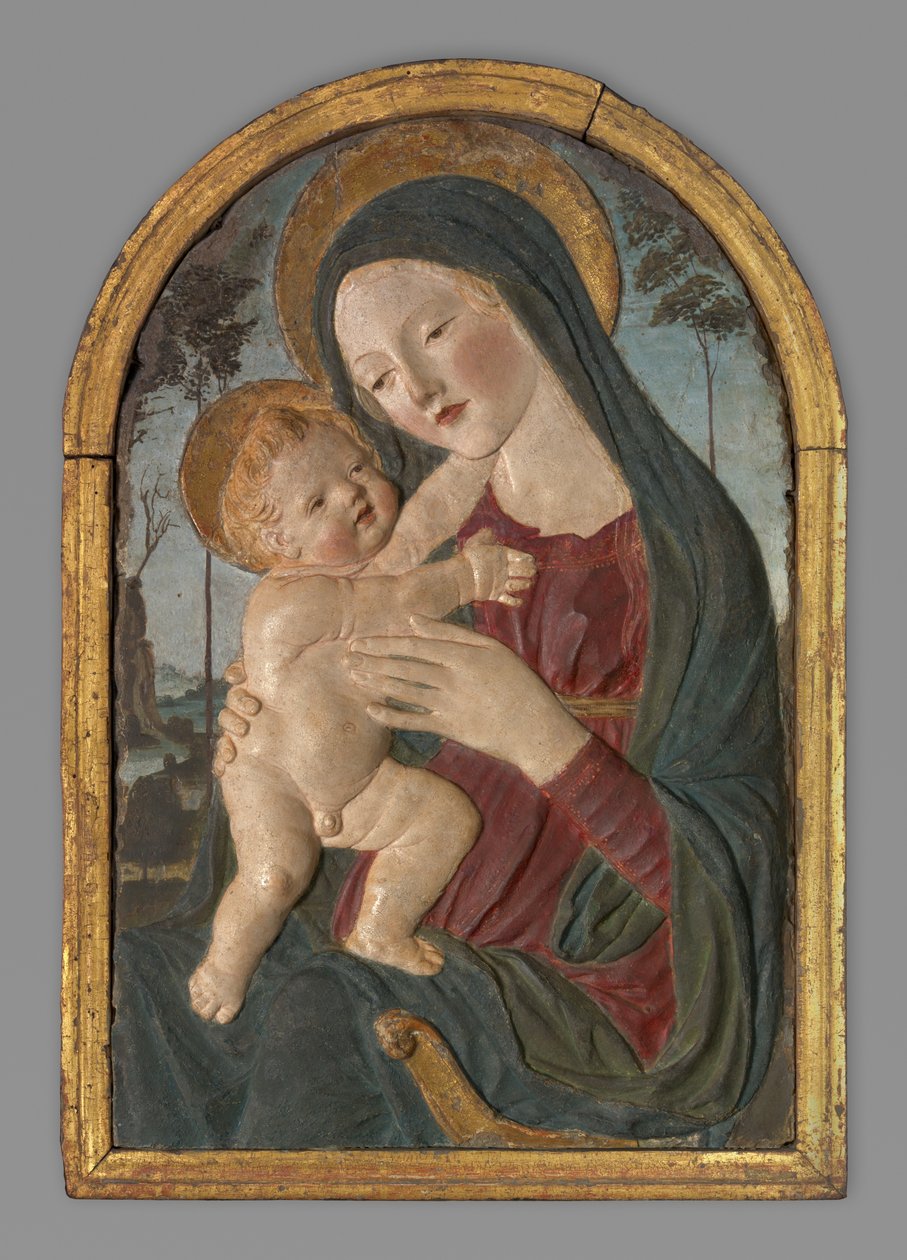 Madonna ja lapsi tekijältä Workshop of Neroccio de