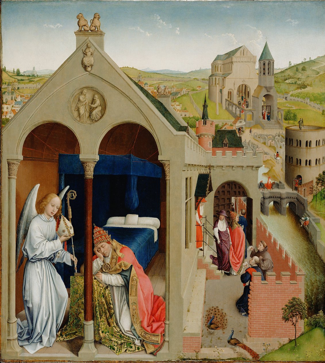 Paavi Sergiuksen unelma tekijältä Workshop of Rogier van der Weyden