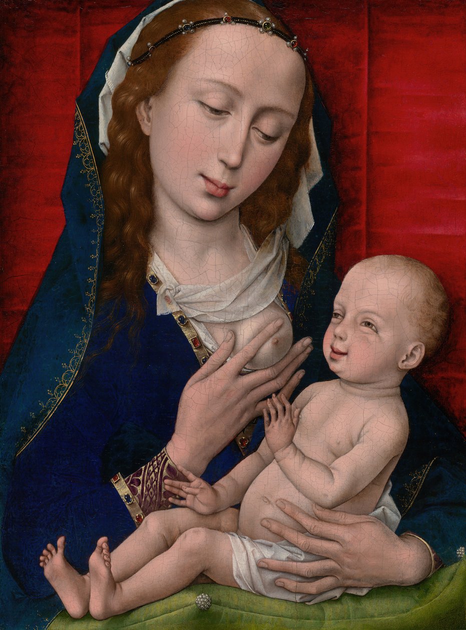 Neitsyt ja lapsi, 146065. tekijältä Workshop of Rogier van der Weyden
