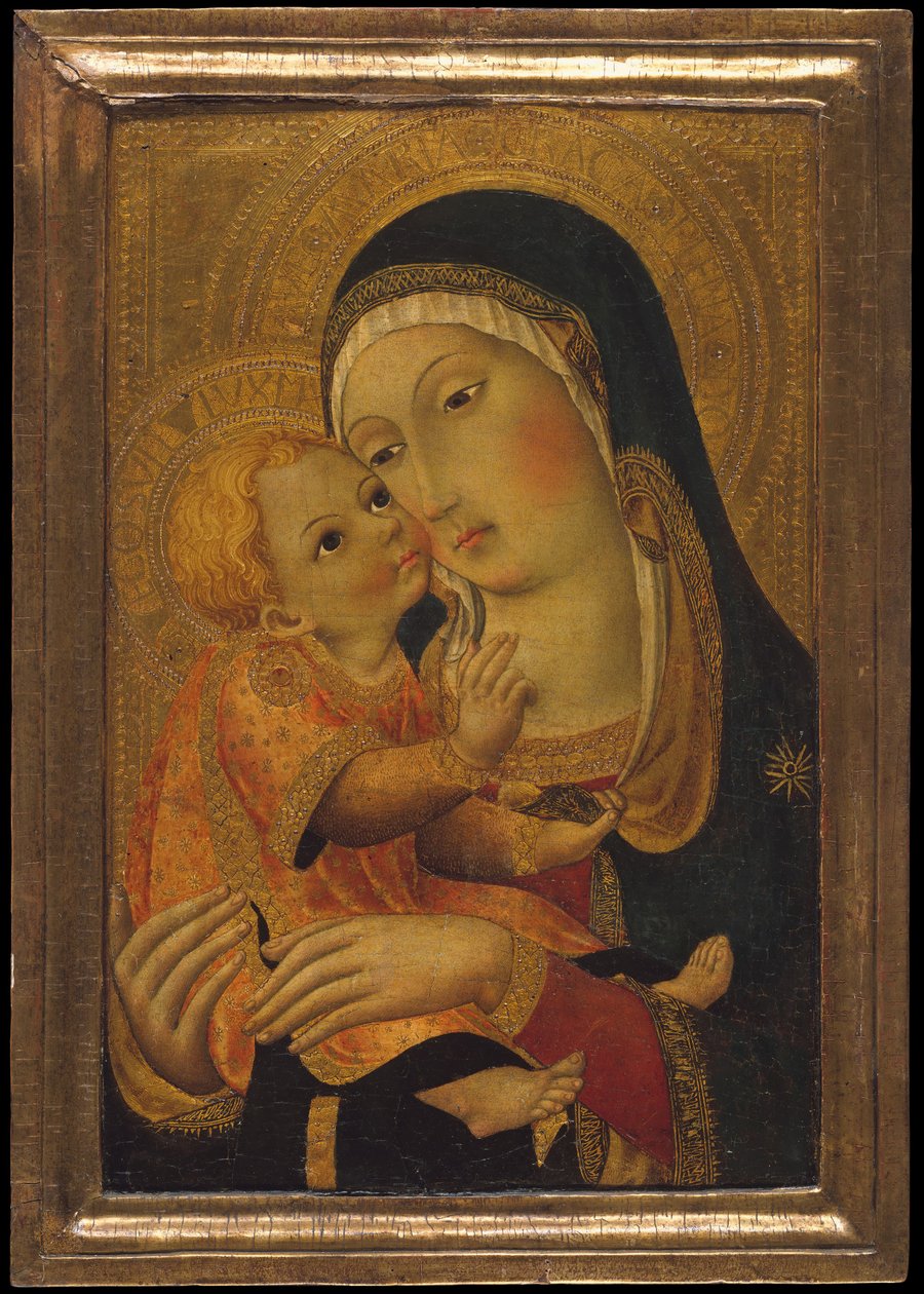 Madonna ja lapsi, n. 1448-60. tekijältä Workshop of Sano di Pietro