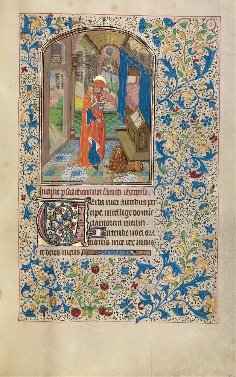 Saint Jerome tekijältä Workshop of Willem Vrelant