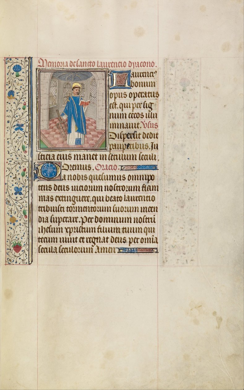 Saint Lawrence tekijältä Workshop of Willem Vrelant