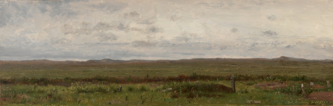 Matkustajien haudat, Fort Kearny, Nebraska tekijältä Worthington Whittredge