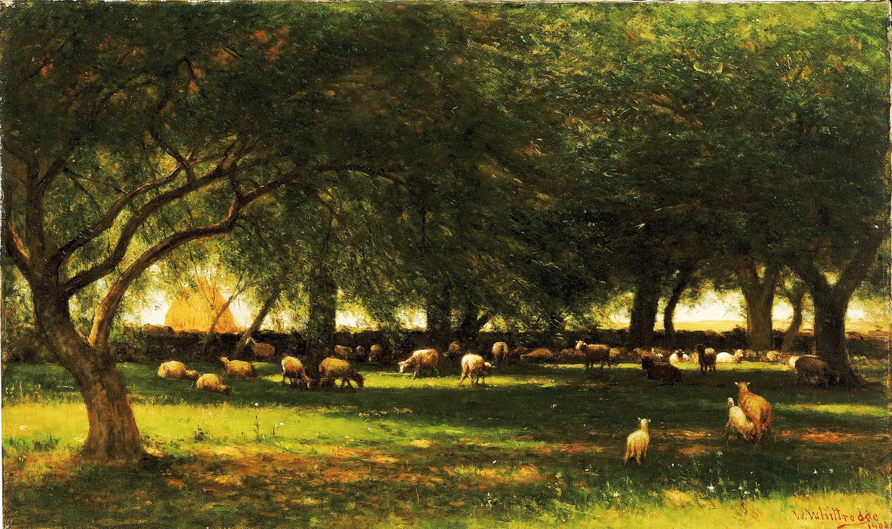 Noon in the Orchard, 1900. tekijältä Worthington Whittredge