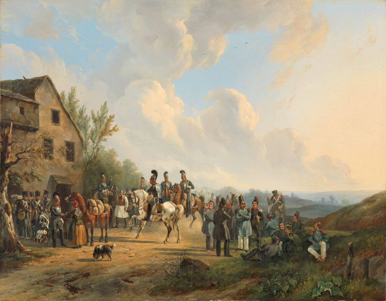 Kohtaus kymmenen päivän kampanjasta Belgian kapinaa vastaan, elokuu 1831 tekijältä Wouter  Verschuur