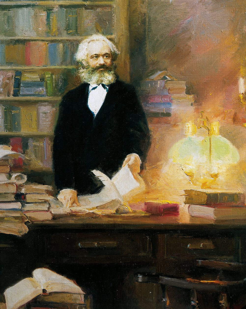 Karl Marx al seu estudi finlandès tekijältä Wun Zhang