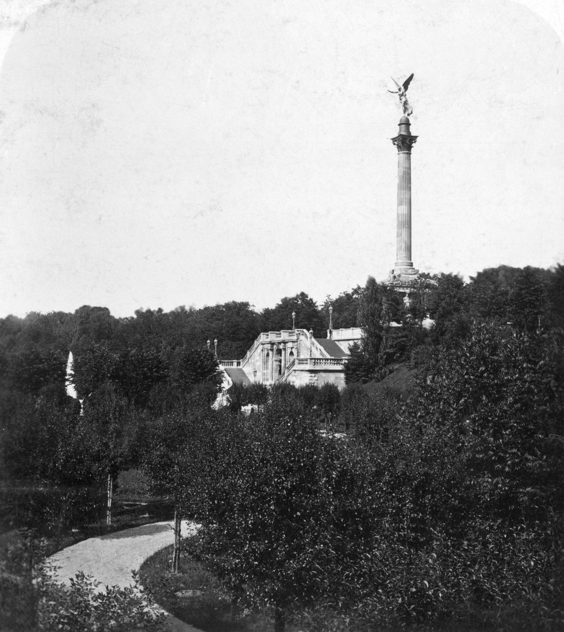 Rauhan enkeli -monumentti, München, Saksa, c1900 tekijältä Wurthle and Sons