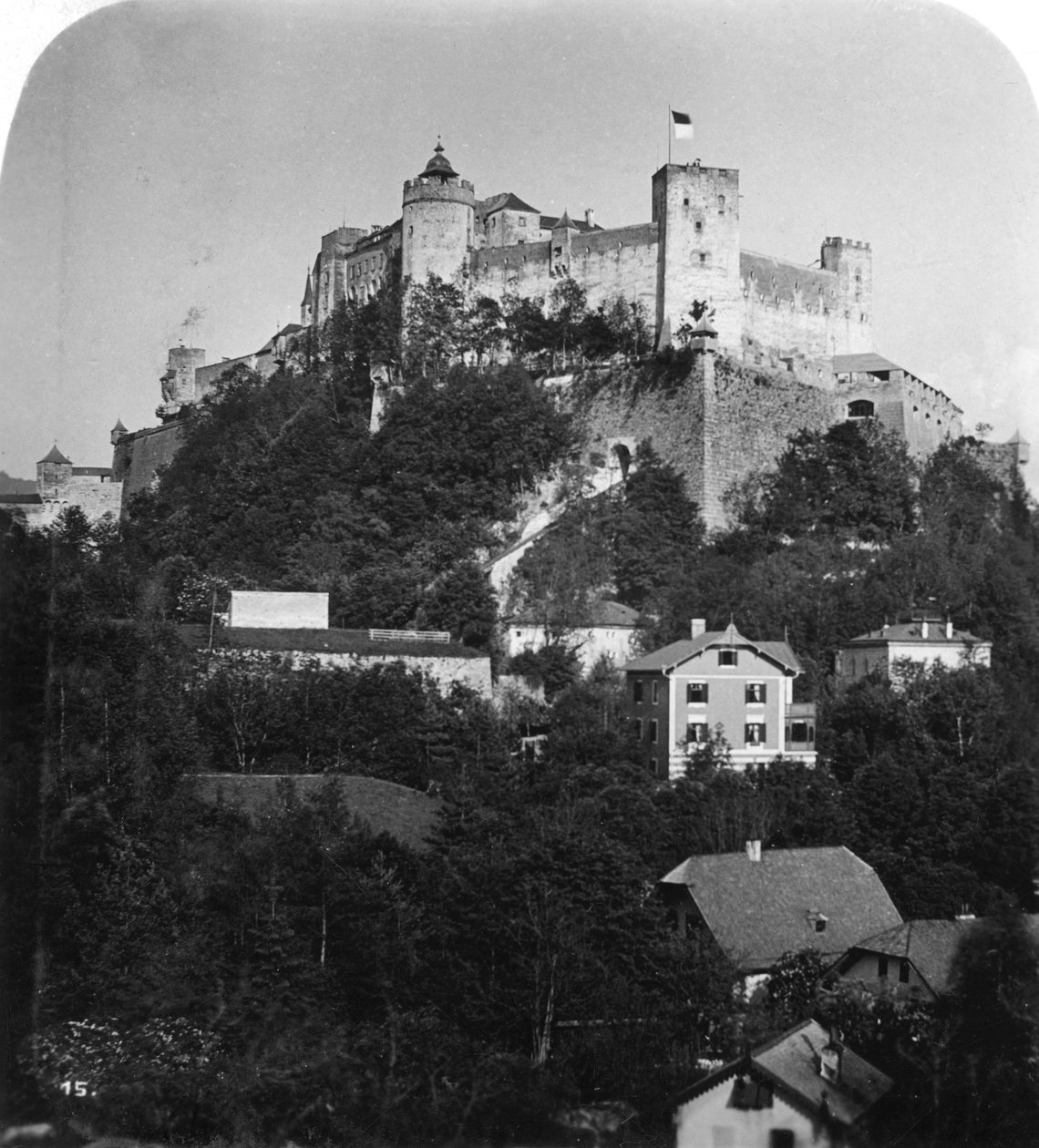 Hohensalzburgin linnoitus, Salzburg, Itävalta, 1900-luku. tekijältä Wurthle and Sons