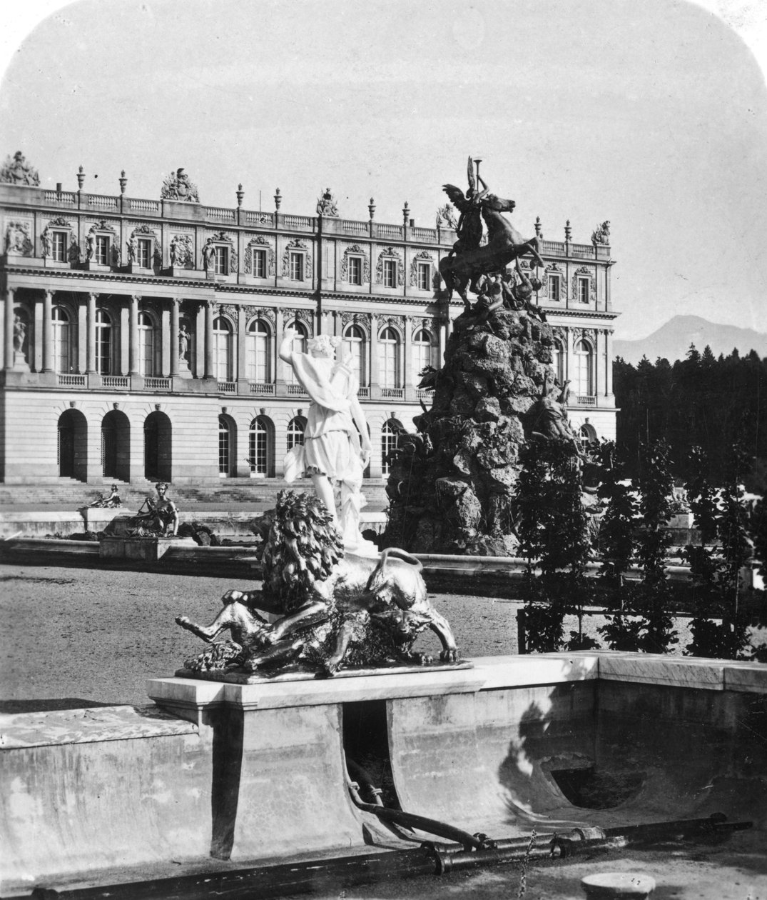 Herrenchiemseen palatsi, Baijeri, Saksa, 1900-luku. tekijältä Wurthle and Sons