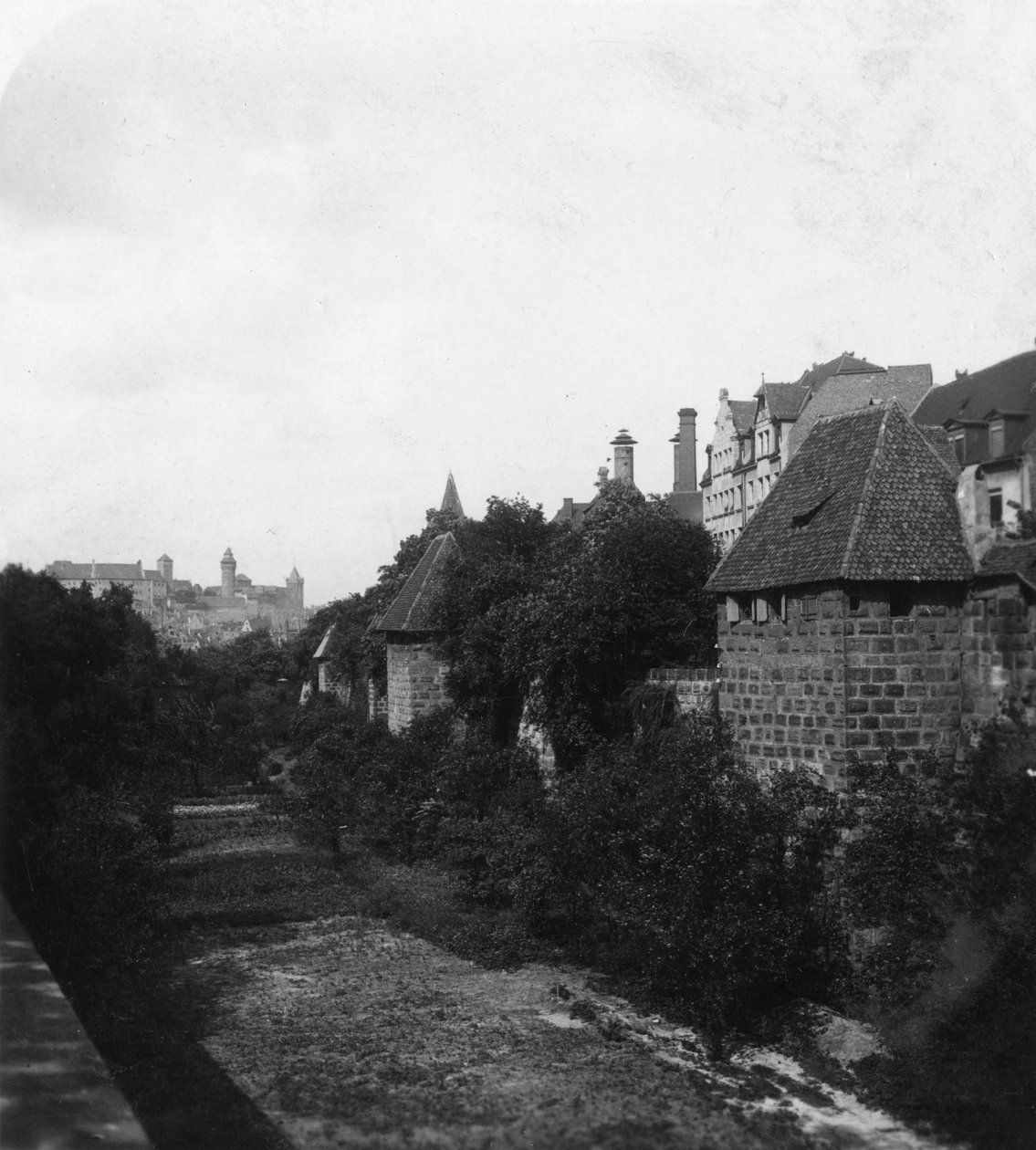 Nürnbergin linna, Nürnberg, Saksa, 1900-luku. tekijältä Wurthle and Sons