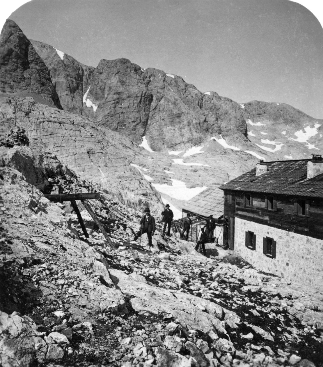 Simony Hut, Salzkammergut, Itävalta, 1900-luku. tekijältä Wurthle and Sons